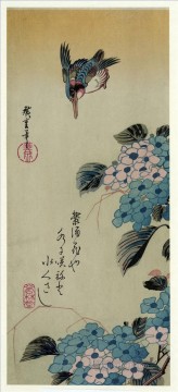Utagawa Hiroshige Painting - hortensia y martín pescador Utagawa Hiroshige Ukiyoe